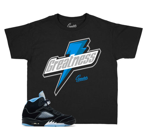 Kids - Black Carolina 5 Greatness Shirt