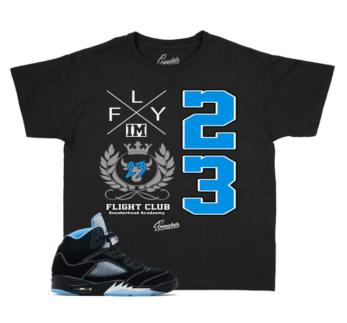 Kids - Black Carolina 5 Flight Crest Shirt