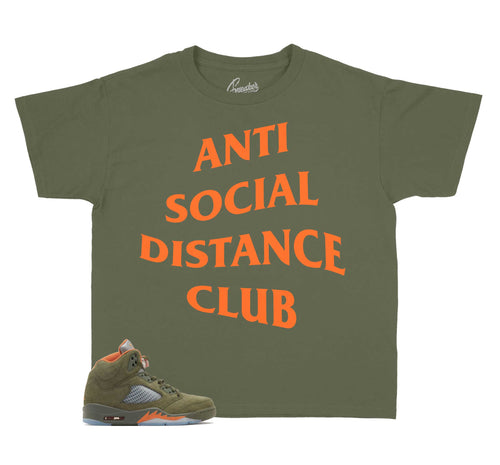 Kids - Olive 5 Social Distance Shirt