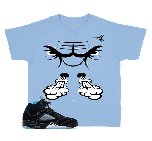 Kids - Black Carolina 5 Raging Face Shirt
