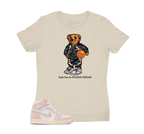 Womens - Washed Pink 1 Ballin Bear Shirt