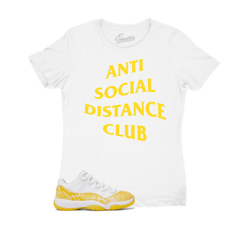 Womens - Yellow Snakeskin 11 Social Distance Shirt