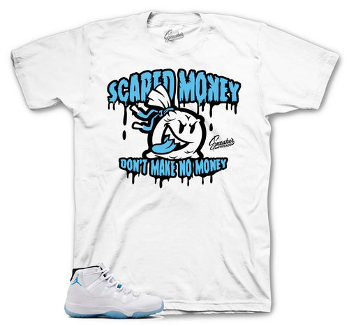 Retro 11 Legend Blue Scared Money  Shirt