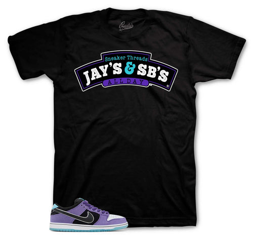 Dunk SB Low Court Purple Jays & SBs Shirt