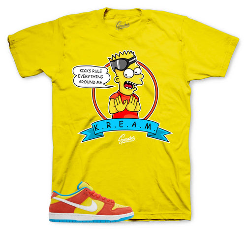 Dunk SB Low Bart Kream Shirt