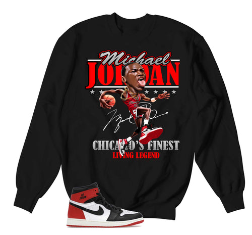 Retro 1 Black Toe Living Legend Sweater