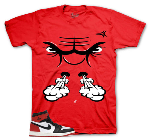 Retro 1 Black Toe Raging Face Shirt
