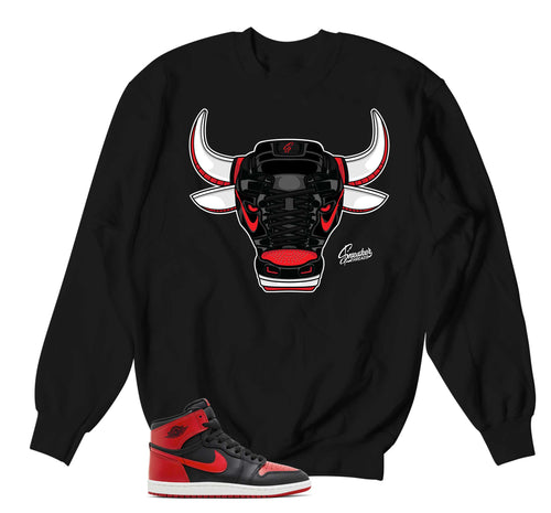 Retro 1 Bred War Bully Sweater