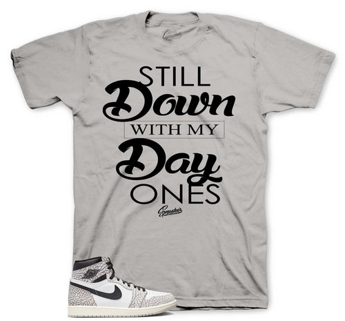 Retro 1 Elephant Print Day Ones Shirt