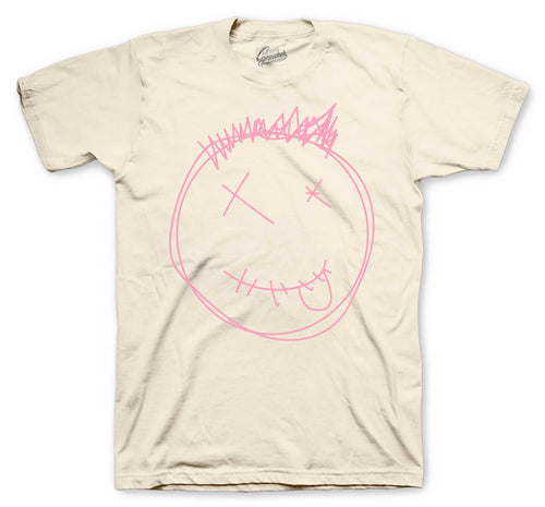 Retro 1 Travis Scott Shy Pink Smiley Shirt