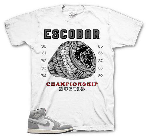 Retro 1 Black Smoke Grey Champ Hustle Shirt