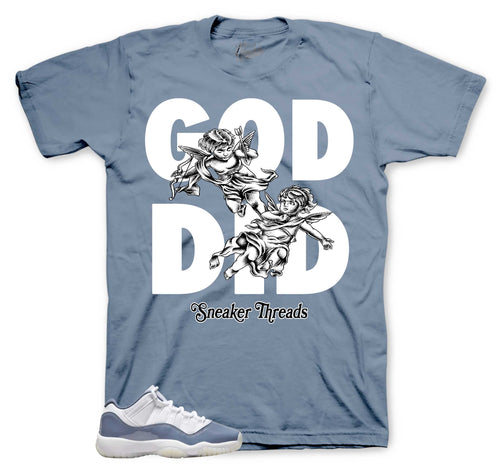 Retro 11 Low Diffused Blue God Did Shirt