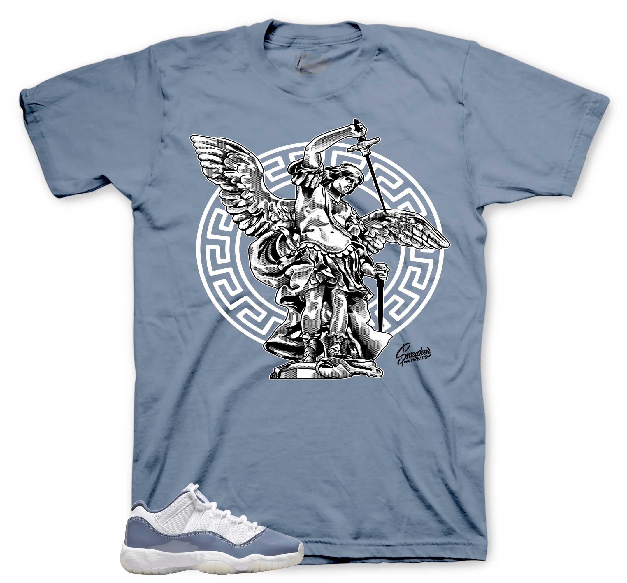 Sneaker tees match Jordan 11 Low Diffused Blue | archangel Design