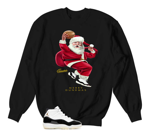 Retro 11 Gratitude DMP Merry Dunkmas Sweater