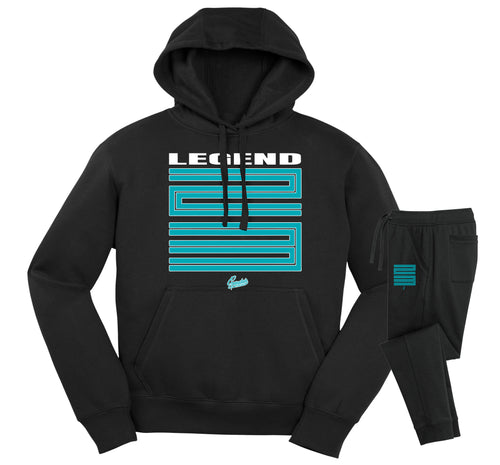 Retro 11 Gamma Blue Crest Hoodie Jogger Set