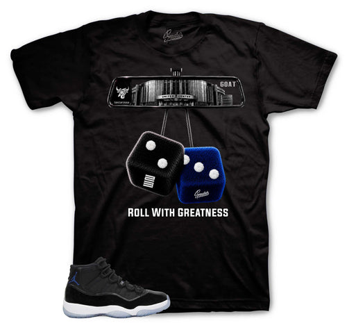 Rear View Graphic T-Shirt | Jordan 11 Varsity Royal Space Jams
