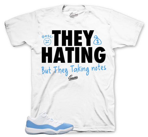 Retro 11 University Blue They Hating Shirt