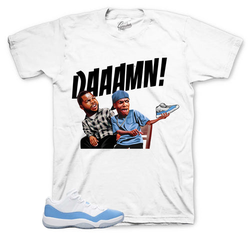 Retro 11 University Blue Daamn Shirt