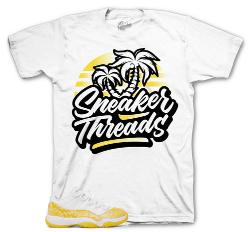 Retro 11 Yellow Snakeskin ST Palms Shirt