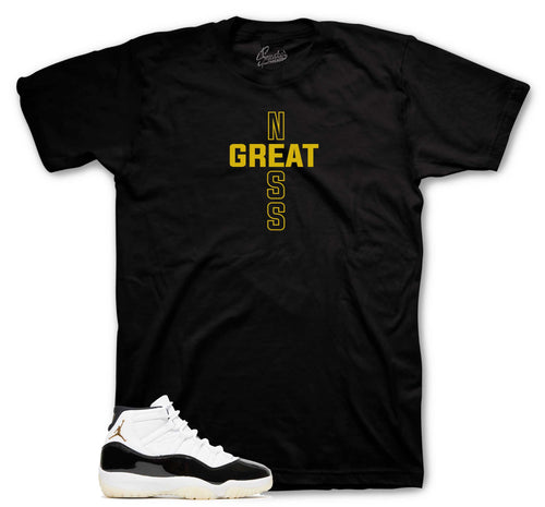 Retro 11 Gratitude DMP Greatness Cross Shirt