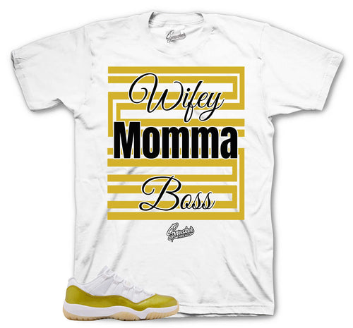 Retro 11 Mothers Day Wifey Momma Boss Shirt