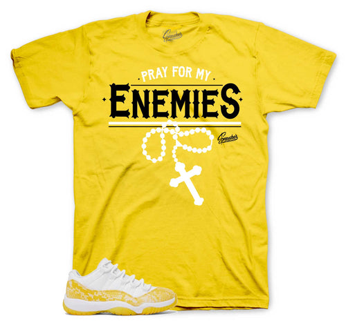 Retro 11 Yellow Snakeskin Enemies Shirt
