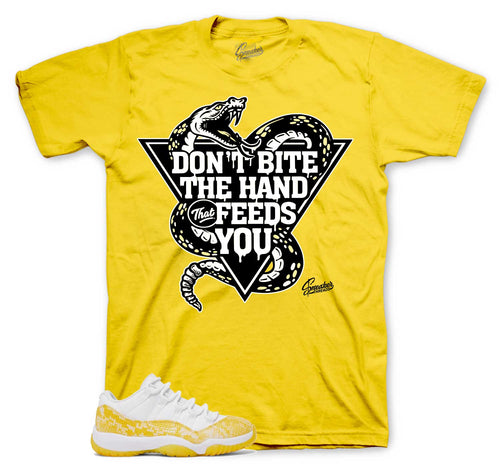 Retro 11 Yellow Snakeskin Don't Bite Shirt