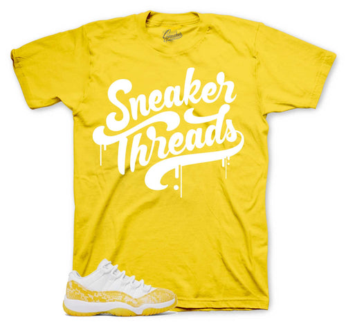 Retro 11 Yellow Snakeskin ST Drip Shirt