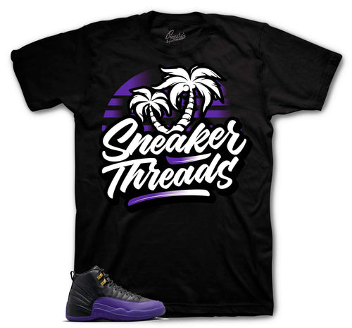 Retro 12 Field Purple ST Palms Shirt