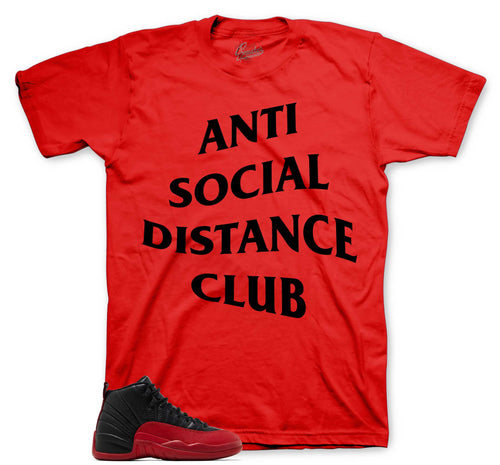 Retro 12 Flu Game Social Distance Shirt