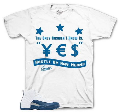 Retro 12 French Blue Answer Shirt