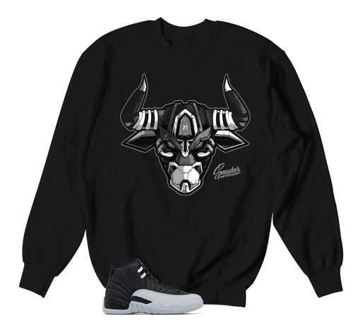 Retro 12 Wolf Grey War Bully Sweater