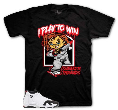 Retro 14 Black Toe Play To Win Shirt