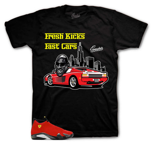 Retro 14 Challenge Red Fresh Kicks Shirt