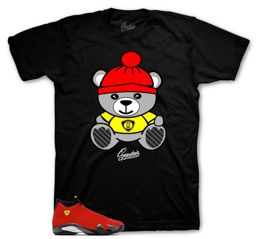 Retro 14 Challenge Red Sneaker Bear Shirt
