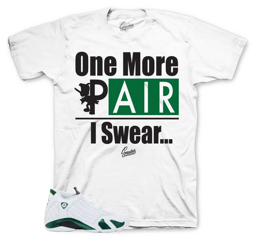 One More Pair Graphic T-Shirt | Jordan 14 Forest Green