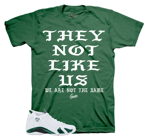 Not Like Us Graphic T-Shirt | Jordan 14 Forest Green