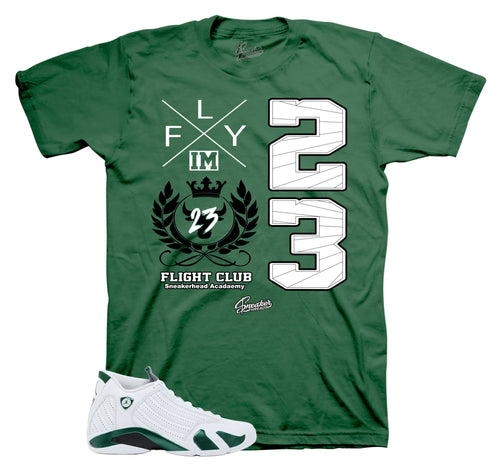 Flight Crest Graphic T-Shirt | Jordan 14 Forest Green