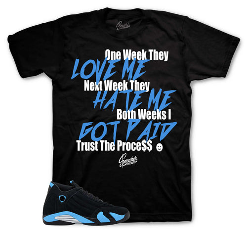 Retro 14 University Blue Trust The Process Shirt