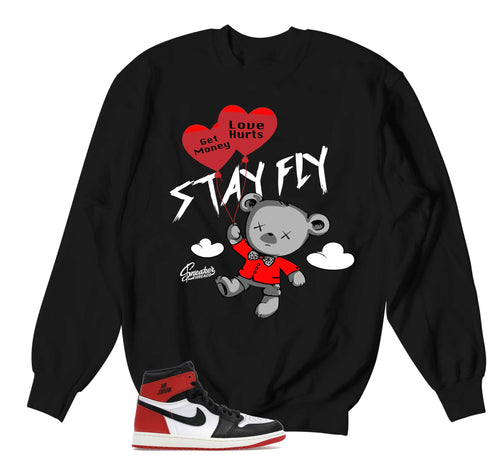 Retro 1 Black Toe Money Over Love Sweater