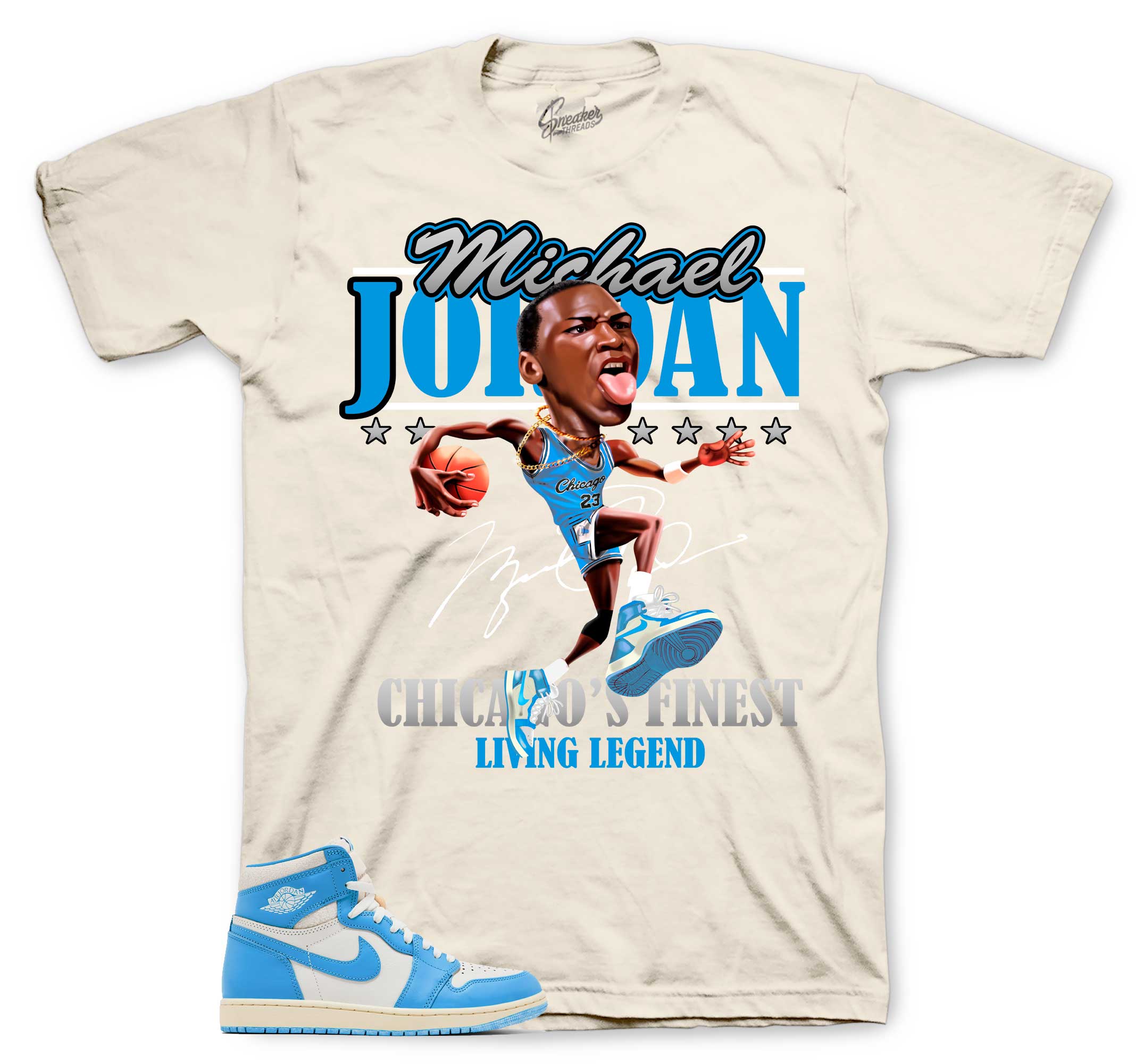 jordan 1 low unc shirt