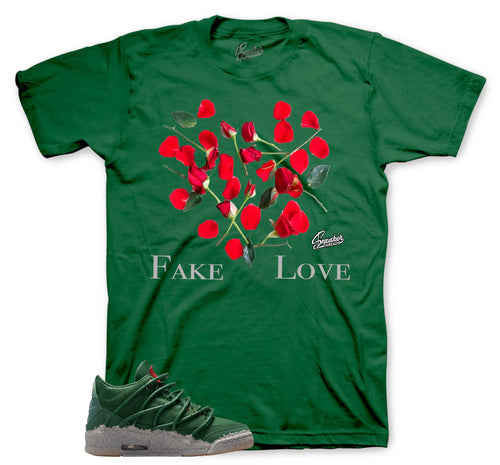 Retro 3 Concrete Rose Fake Love Shirt