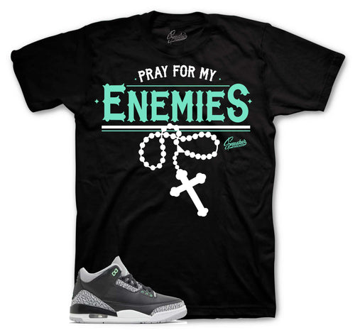 Retro 3 Green Glow Enemies Shirt
