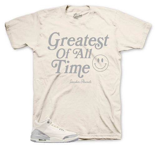 Retro 3 Sail Cement Grey Goat Shirt