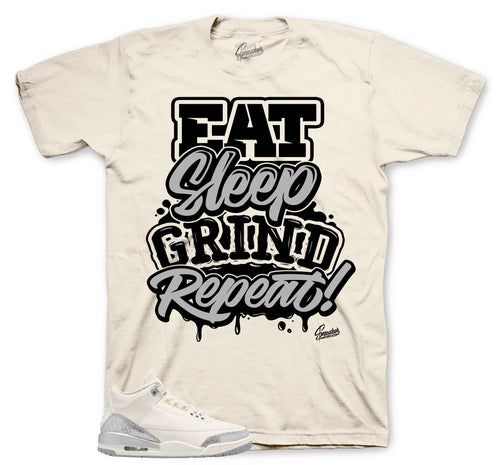 Retro 3 Sail Cement Grey Daily Routine Shirt