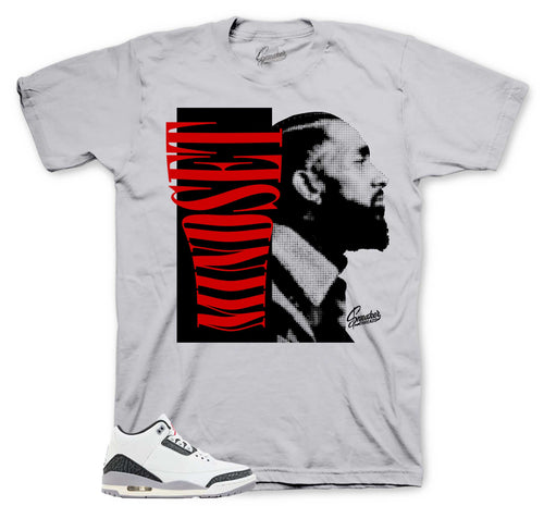 Retro 3 Cement Gray Mindset Shirt
