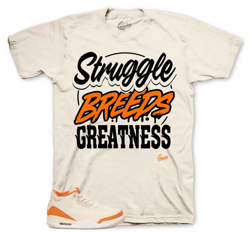 Retro 3 Starfish Struggle Breeds Greatness Shirt