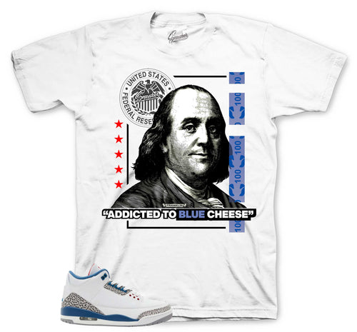 Retro 3 True Blue Blue Cheese Shirt