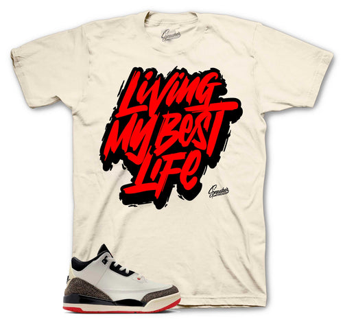 Retro 3 World's Best Dad Living Best Life Shirt