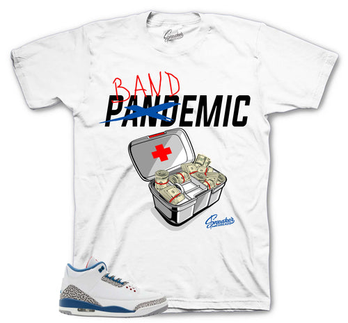 Retro 3 True Blue Bandemic Shirt